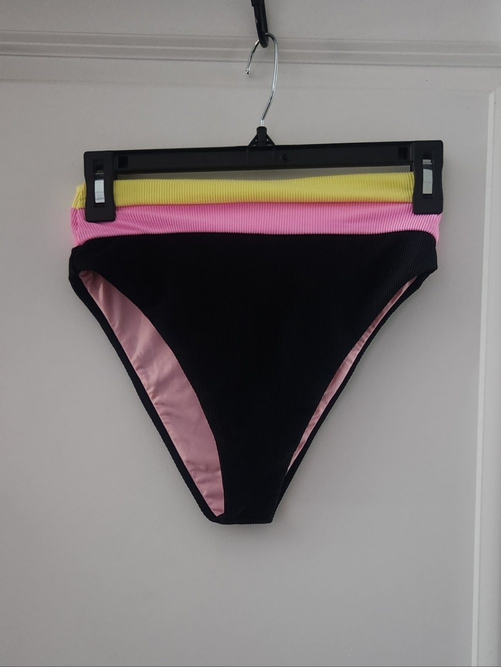 Beach Riot‎ Heidi High-Waist Colorblock Ribbed Bikini Bottom - Picture 4 of 8